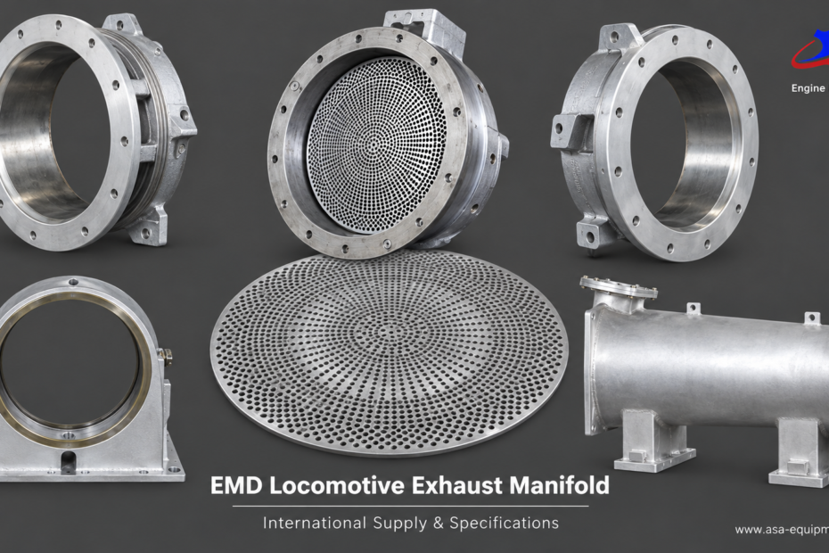 EMD locomotive exhaust manifold assembly fabricated for GM EMD engines