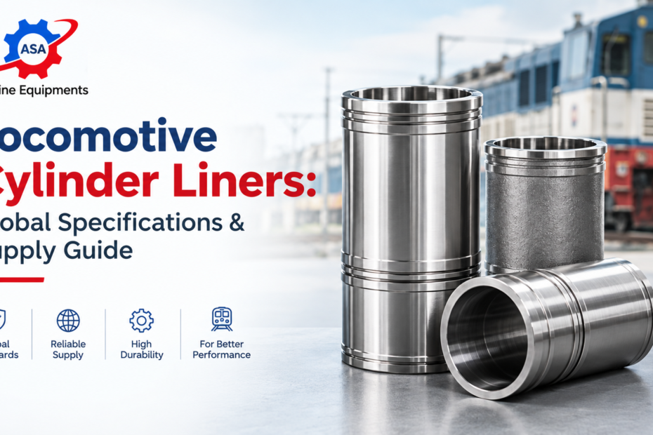 Locomotive cylinder liners for diesel engine cylinders